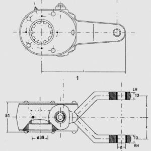 China high quality DAF 285952 Manual Slack Adjusters air brake system wholesale
