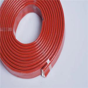 China High Temperature Protection Glass Fiber Braided with Silicone Rubber Coated wholesale