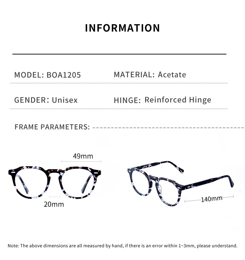 Retro Round Frame Clear Lens Glasses For Women Men Non Prescription Eyewear