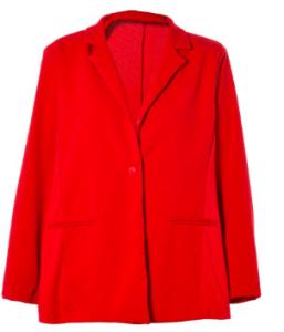 China 2020 Red Color Ladies Formal Blazers Winter Blazer Jacket Turn Down Collar wholesale
