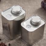Round / Square Coffee Tin Cans Empty Airtight Coffee Bean Container