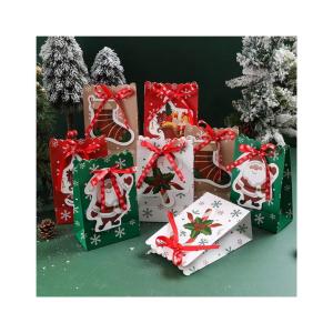 China 230 Gram/M2 Cookies Candies Christmas Paper Party Bags Eco Friendly wholesale