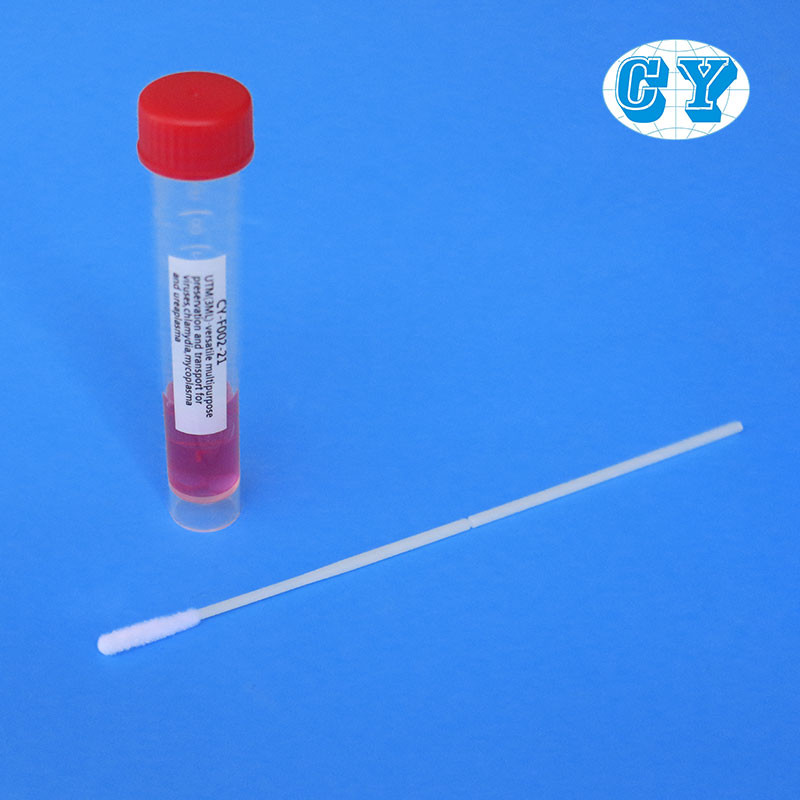 Disposable Viral Transport Medium Red Color With RNA / DNA Preservation Solution