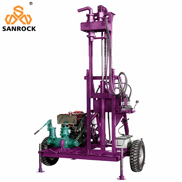 Water Well Drilling Machine Hydraulic Bore Hole Mobile Water Drilling Rigs