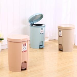 China new style of PP plastic round shap 10L flexible lifting loading pedal bin different colors wholesale