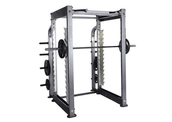 Welded Gym Fitness Equipment , 3d Smith Machine Long Servicel Life Rust