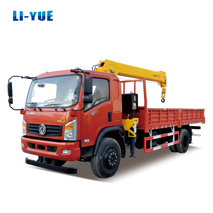 Straight Arm Heavy Truck Crane Machine Price 6 Ton Hydraulic Truck Mounted Crane