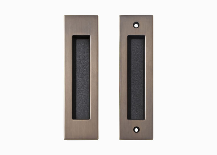 Invisible Brass Sliding Door Lock Set 48mm 180mm For Bathroom / Kitchen