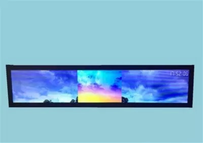 300CCD / M2 Stretched LCD Display , 1920 * 360 Pixels Bar Lcd Display For Smart Cabinet