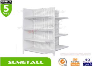 China Four Sided Convenience Store Racks / Steel Product Display Shelves Strong Style wholesale