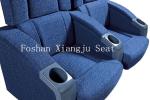 600mm Dimension Steel Leg Cinema Chair Molded Foam Movie Theatre Chair For VIP