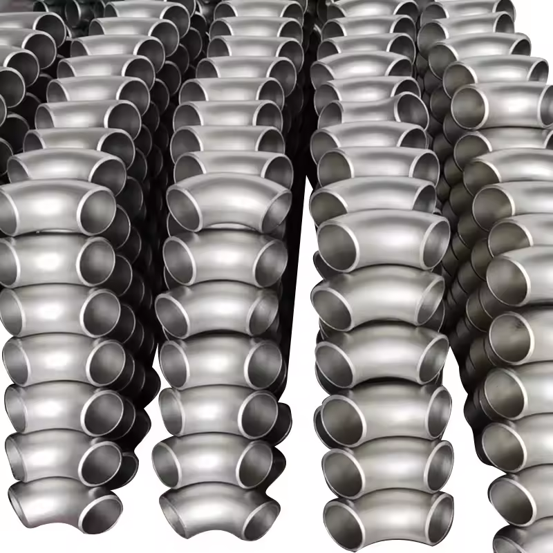 Customized Color Round Head Code 2205/2507 Duplex Stainless Steel Butt Welding LR/SR Elbow 90D/45D Fittings for Industrial