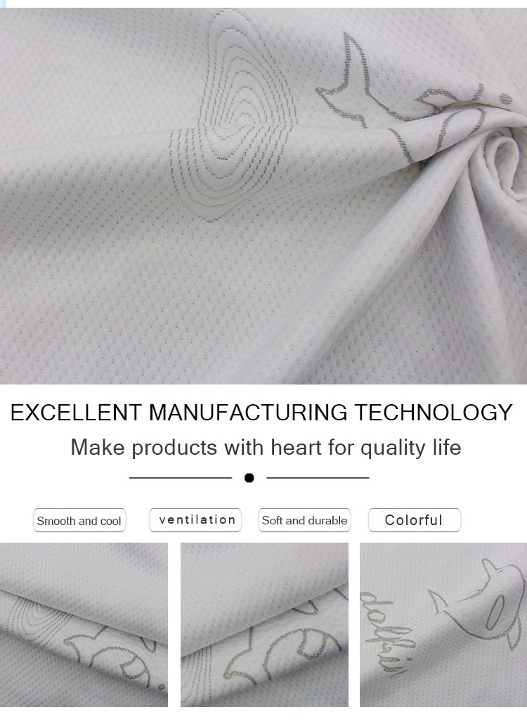 WHOLESALE FABRIC 100 POLYESTER FIBER KNITTED FABRIC MATTRESS FABRIC JACQUARD MATTRESS FABRIC FOR MATTRESSES