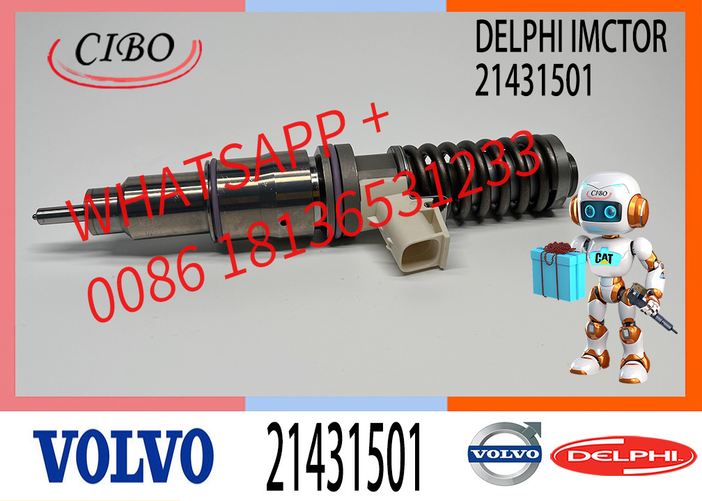 Common Rail Injector 21431501 BEBE5G17101 For VOL-VO MD16 Engine REMAN Number BEBE5G17101 AppliC+ion Fuel Injection System