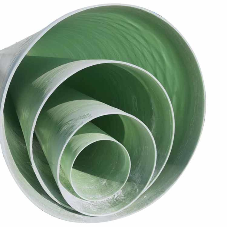 High Strength Smooth FRP Round Tube GRP Green Hollow Plastic Fence