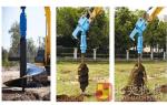 Photovoltaic engineering Hydraulic rock driill Long Spiral soil Drilling Augers