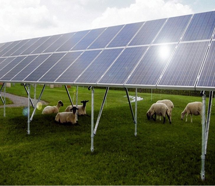 Thickness 0.5mm - 15mm Galvanized Steel solar ground mounting system solar bracket
