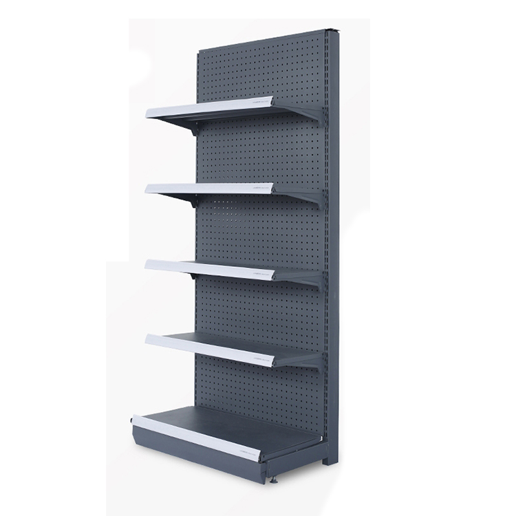 Metal Free Standing Pegboard Display Supermarket For Snacks