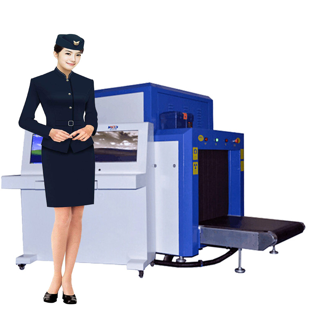 High Penetration MCD-10080 X Ray Baggage Scanner Electric Drum Transmission Mode