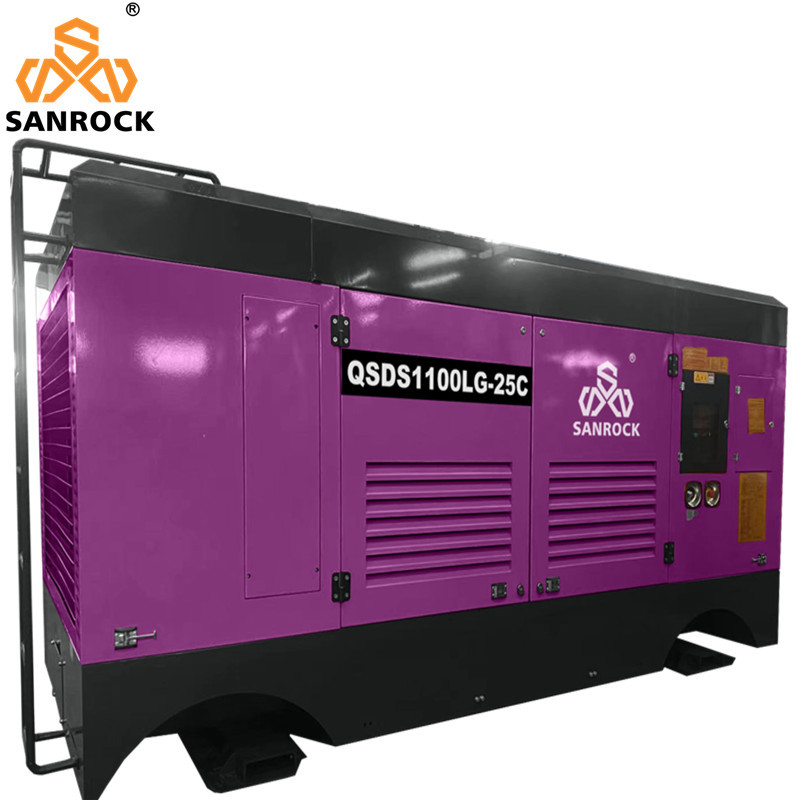 Stationary Mining Screw Air Compressor Machine High Pressure Water Well Air Compressor