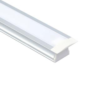 China Anodized Silver Recessed Led Aluminum Profile For Cabinet Lighting wholesale