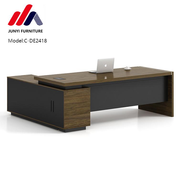 Extendable Wooden Executive Desk Customized Office Furniture for President and Staff