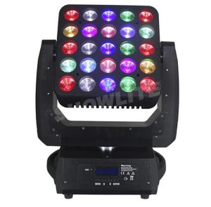 China 25*10W RGBW Moving Head Wash Lights , Disco DJ Club Stage Light 300W wholesale