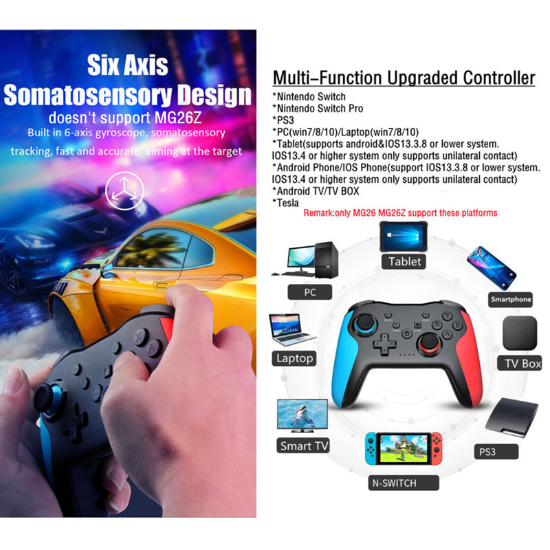 Wireless 2.4G Nintendo Switch Game Controllers Bluetooth 4.0