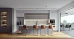 Modern Design Kitchen Cabinet Acrylic Surface Treatment Environmental Friendly