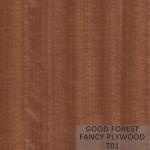 Makore Fancy Plywood Board Veneer Sapele Mahogany Plywood Customized