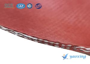 China Plain Weave 5mm Silicone Coated Fiberglass Fabric 0.2 Inch wholesale