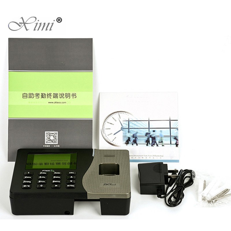 Biometric Time Attendance Machine ZK PT600 Fingerprint Time Clock TCP/IP Biometric Fingerprint Time Attendance With IC Card