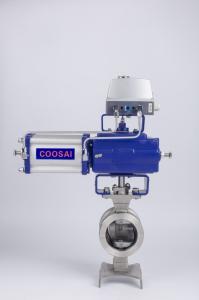China Double Acting Pneumatic Actuator Segment Ball Valve for Beverage Food Manufacturing wholesale