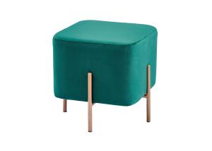 China Velvet Fabric 40CM Contemporary Foot Stools With SS Frame wholesale