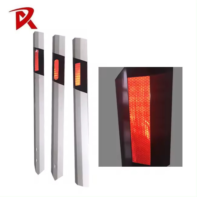 Warning Flexible Reflective traffic guardrail road delineator post sheet bollard