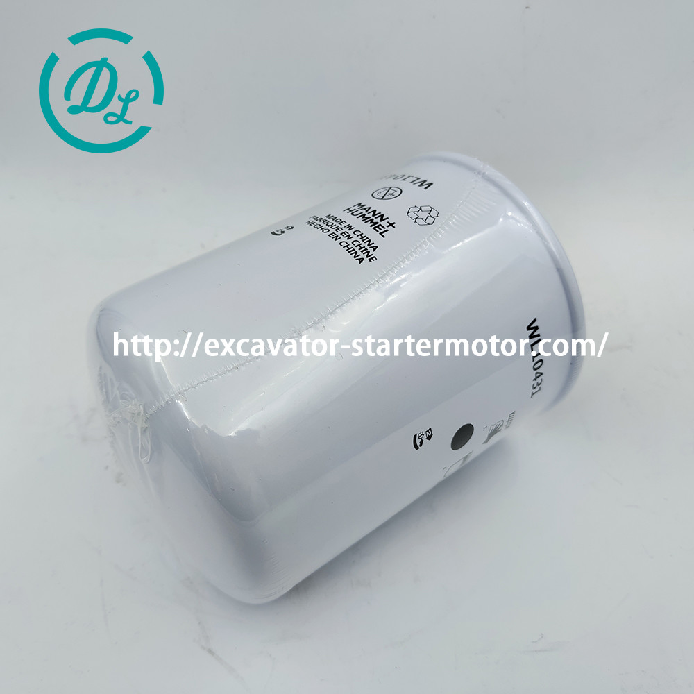 WL10431 Oil Filter Wix Excavator Spare Parts Oem Metal Canister Filter