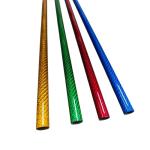 High Intensity Colored Wrapped Carbon Fiber Tube 3K Twill