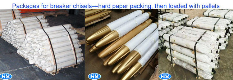 SB Model Hydraulic Hammer Tool Bits Hydraulic Rock Breaker Chisels Parts