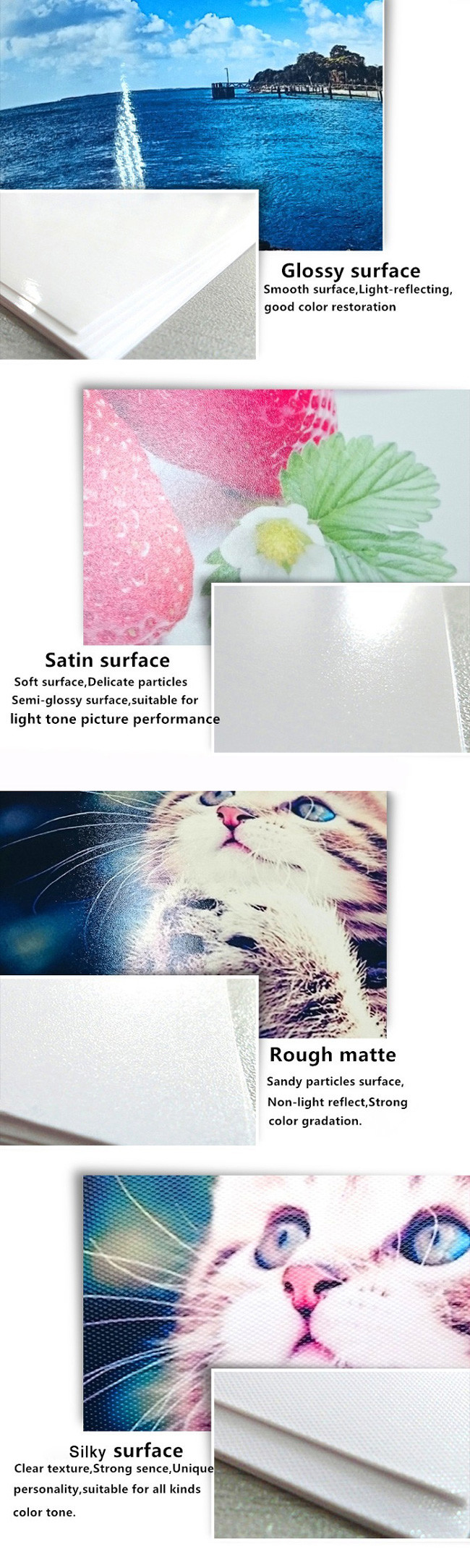 A4 Size Resin Coated Rough Matte Photographic Paper