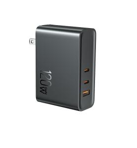 China 120W 15V3A USB C GaN Wall Charger Anti Fire Plastic wholesale
