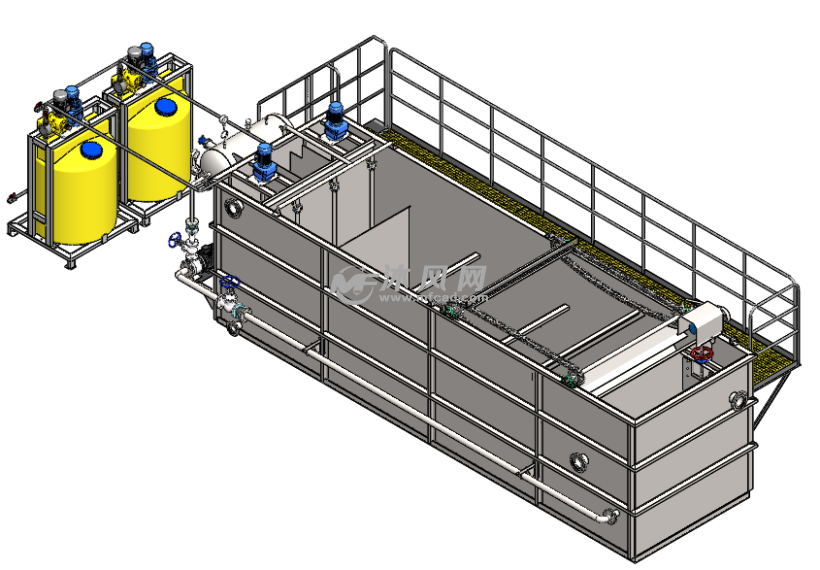 1 of Core Components 30m3/h Dissolved Air Flotation DAF Sewage Recycling System