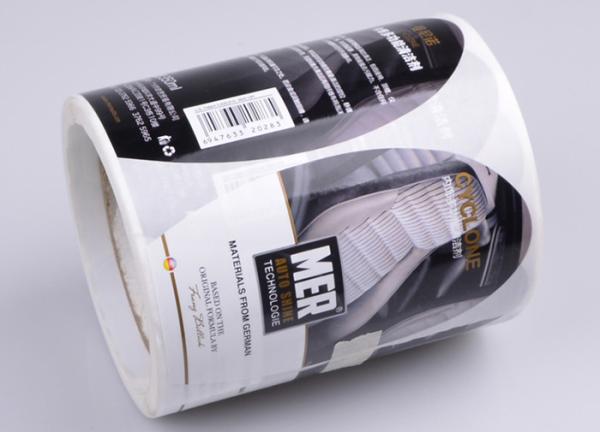 Printing custom glossy lamination waterproof strong self adhesive paper car
