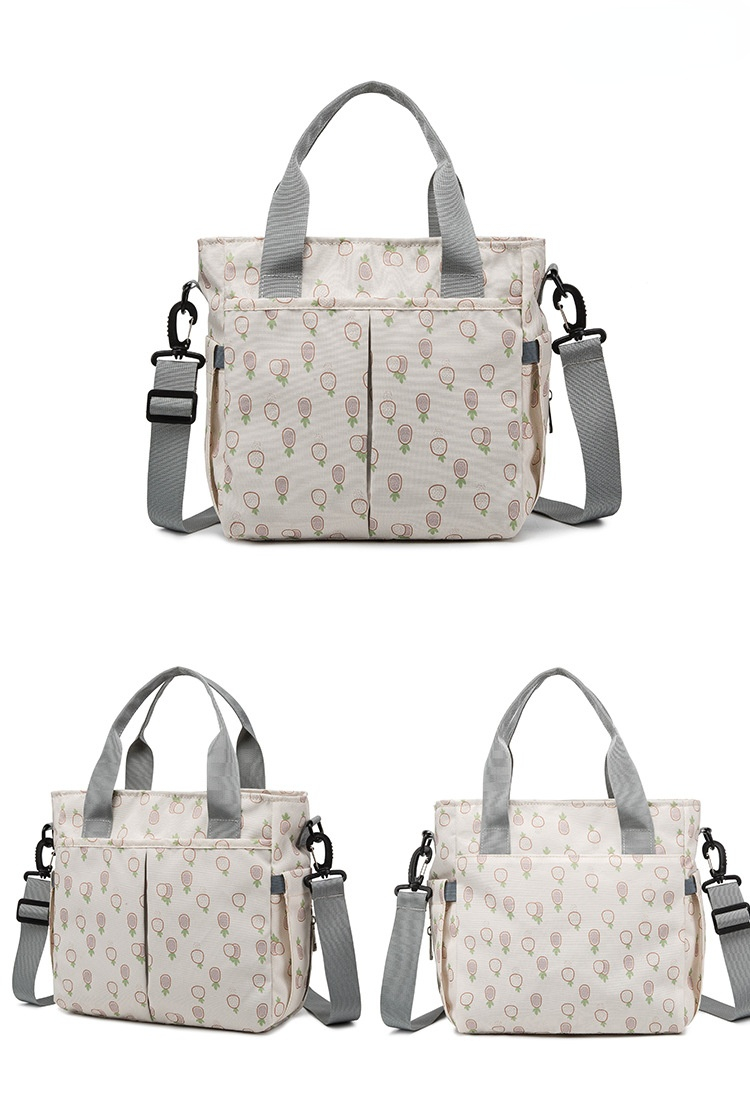 ODM OEM Oxford Multi Functional Nappy Shoulder Hand Bag 27*15*25cm