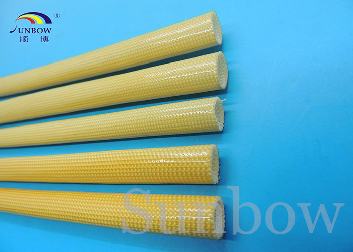 Heat resistance and good electrical Polyurethane (PU) fiberglass sleeve for F grade machinery