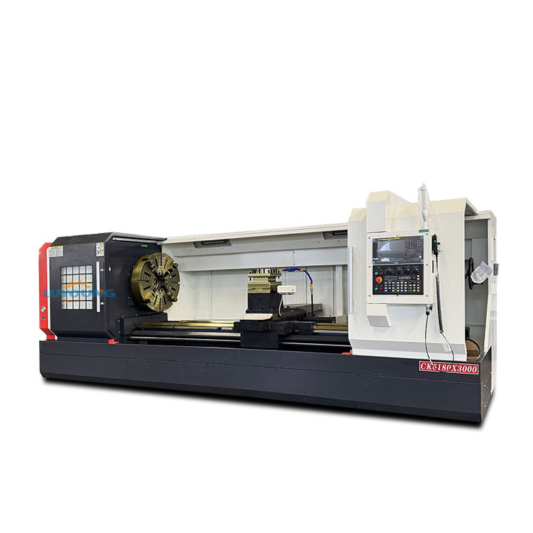 Heavy Duty CNC Lathe CK6180x3000mm Distancewith Manual Chuck And Tailstock
