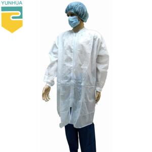 China Breathable Disposable Lab Coat Acid - Resistant Providing Effective Protection wholesale