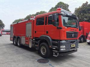 China 10m SINOTRUK Foam Fire Truck Fire Rescue Trucks Three Axle 10×2 wholesale
