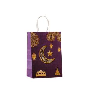China Moon Festival Kraft Paper Printed Shopping Hand Party Candy Paper Bag for Celebrations wholesale