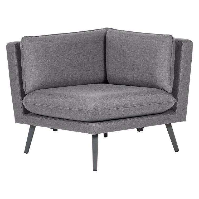Modern Design Style Grey Cushion All Weather Fabric Sofa Set Furniture for Villa Garden
