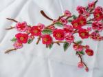 Hot Fix Motif Wintersweet Embroidery Lace Flower